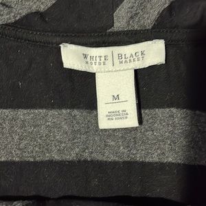 Grey and black striped sweater dresss